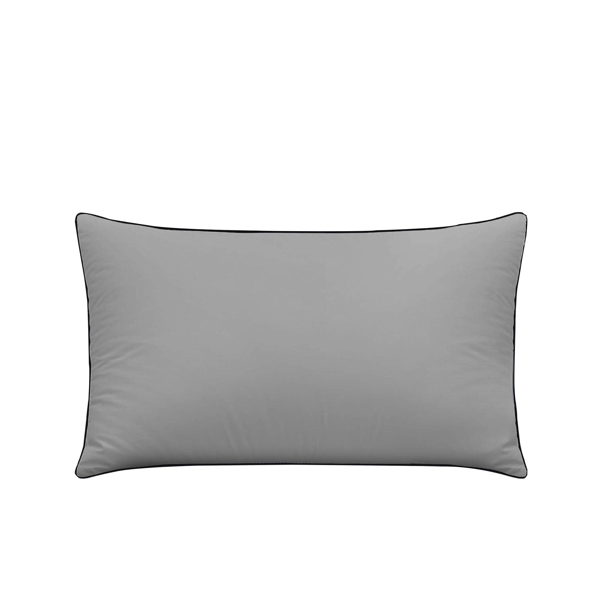 GIGLICK Exclusive Grey Soft Fluffy Hollow Fibre Pillow 20 inch X 12 inch (Set of 1) Ideal Bed Pillow for Better Sleep | Hypoallergenic Chemical Free Pillows | Pack of 1 (20X12inch)