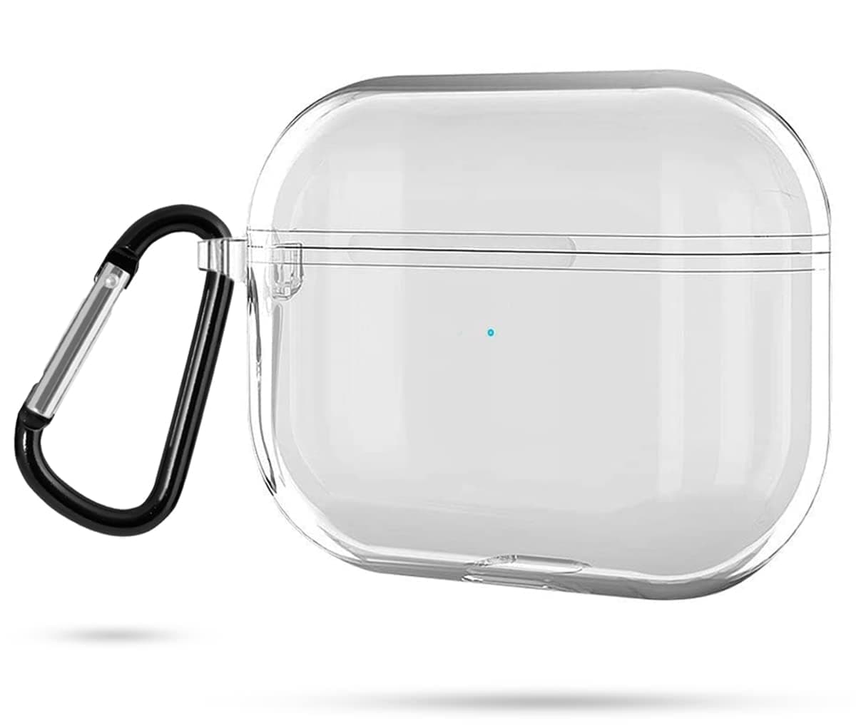 GadgetBite Shock Proof Protection Cover Case Compatible for AirPod Pro with Keychain (Transparent)