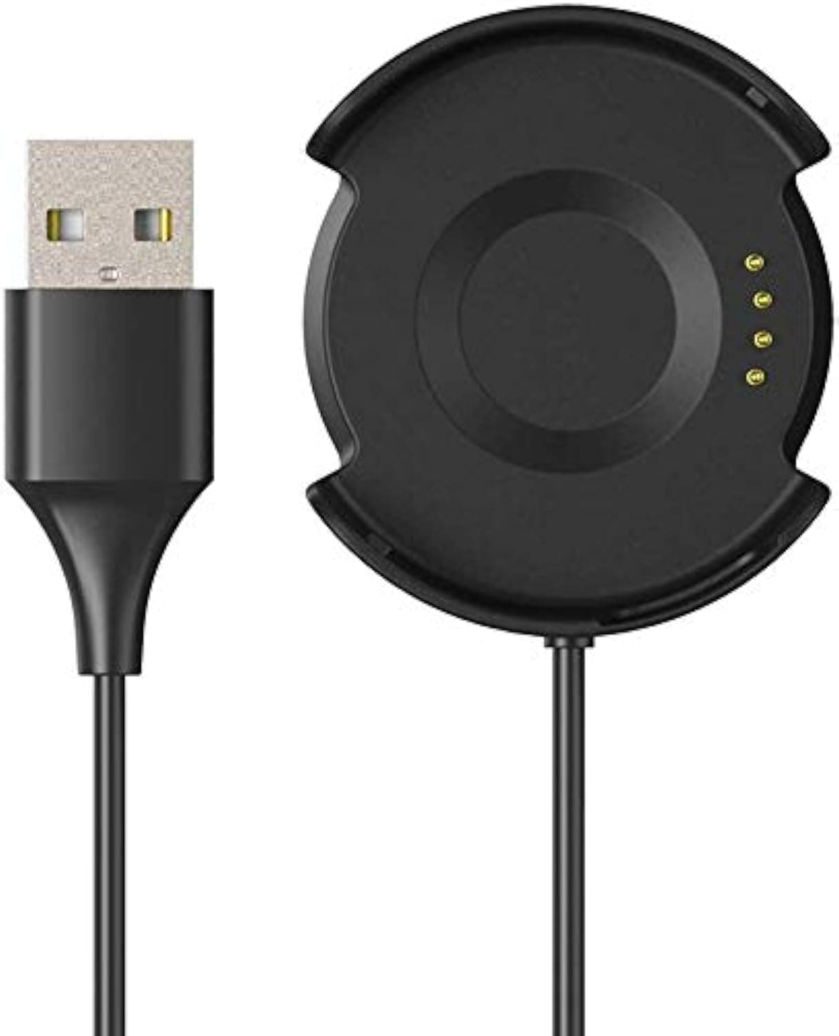 DealFreez Sikai Usb Charger Magnetic Charging Dock Cable Adapter Compatible With Amazfit Verge Smart Watch (Black), Smartwatch, Black