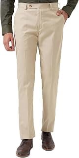 Park Avenue Men Smart Fit Twill Pattern Poly Viscose Blend Flat Front Formal Trouser