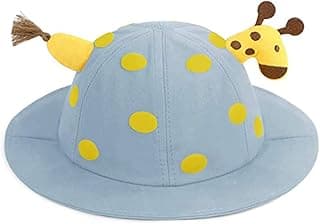 SYGA Baby Bucket Hat Sun Beach Cap Fishermans Hats Spring Cute Dot Sunshade Hat Baby Cartoon Giraffe Cap for 6M-3 Years Children