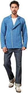 Tandul Men Solid Light Blue Jacket - Polyester Full Sleeve Regular Fashion for Office, Casual, Festive & Party (12245)