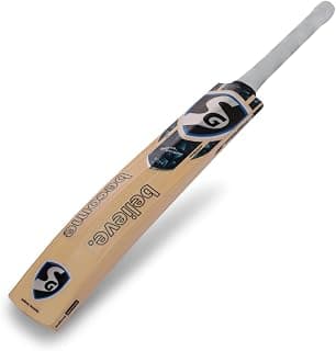 SG RSD Xtreme English Willow Cricket Bat | Short Handle | Lightweight Professional Bat | Thick Edges & Curved Blade | Full Cane Handle