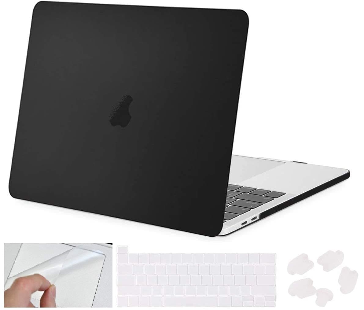 MacBook Frost case (Pro 13 (2016-2019 Release) A2159 A1989 A1706 A1708, Black)