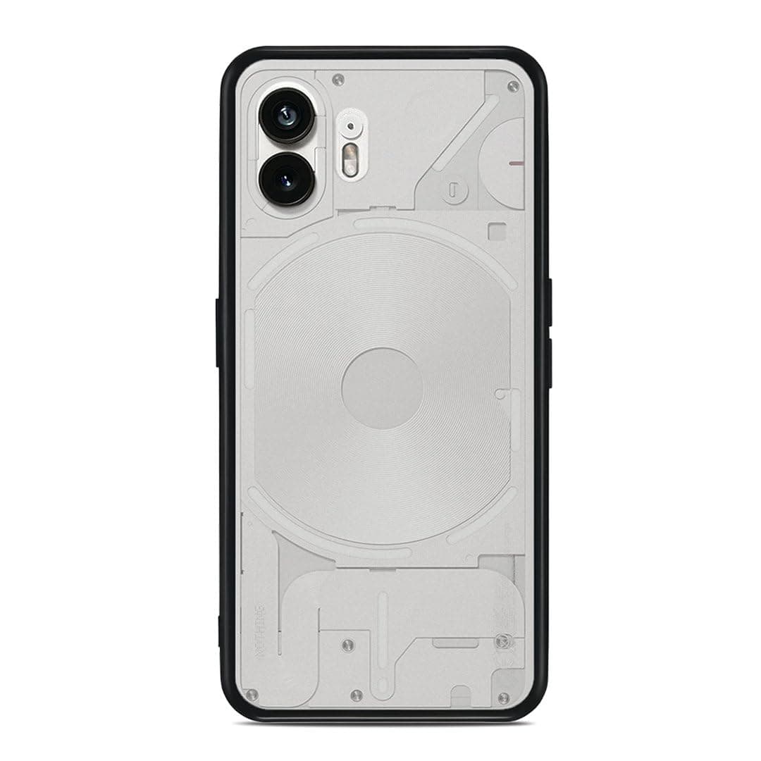 DailyObjects Case for Nothing Phone 2, Black Frosted Slim Shockproof Back Cover