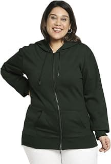 Wear Your Opinion Women's Plus Size Fleece Zipper Hoodie Jacket