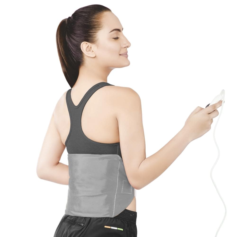 Vissco Orthopaedic Electric Heating Belt - Mini, Heat Therapy to soothe Sore Muscles, decrease Joint Stiffness and to relieve Pain. 3 heating levels and six layers of insulation ensure 100% safety. Satin pouch along with vecro strap to hold the belt in place.