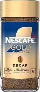 Nescafe GOLD BLEND Decaf Instant Coffee, Rich Aroma and Smooth Taste, 100% Responsibly Sourced Coffee, 95g Intensity 7 (From UK) DECADENT FOODS