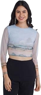 Zink London Women's Off White T-Shirt Top
