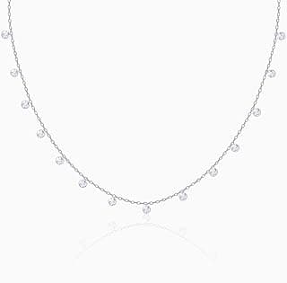 GIVA 925 Silver Anushka Sharma Silver Queens Necklace| Necklace to Gift Women & Girls | With Certificate of Authenticity and 925 Stamp | 6 Months Warranty