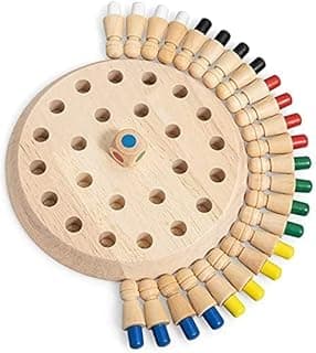 ToyTastic Wooden Memory Match Stick Chess Game, BLOWEST Colorful Memory Chess, Funny Block Board Game, Early Educational Toy, Brain Training Games for Kids