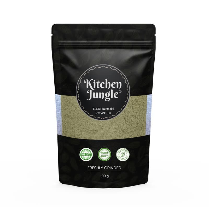 Kitchen Jungle Elaichi Powder Green Cardamoms (100 Grams)