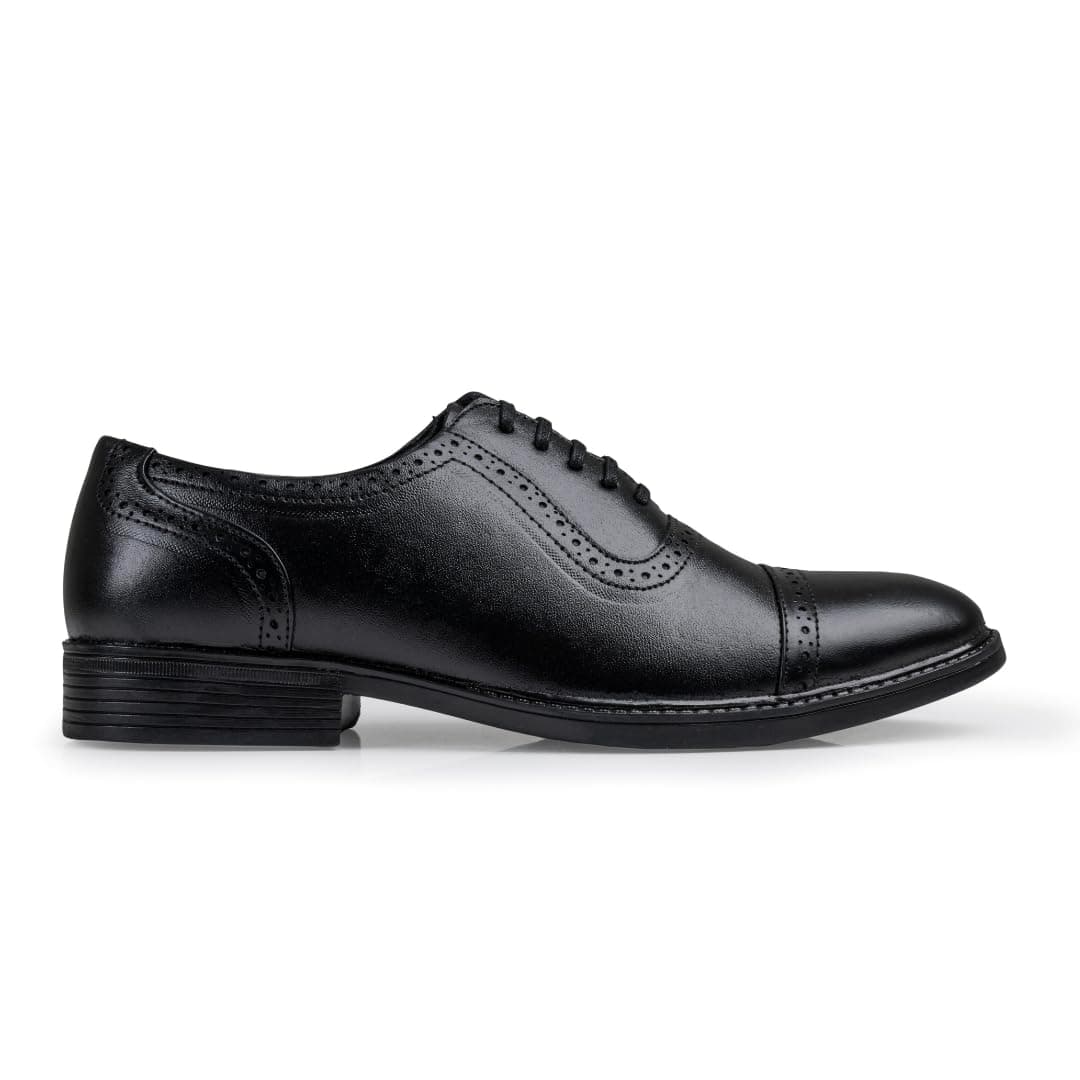 Chardonnay Men's Leather Oxford Formal Shoes | Comfortable Cushioned Dress Shoes for Office & Business