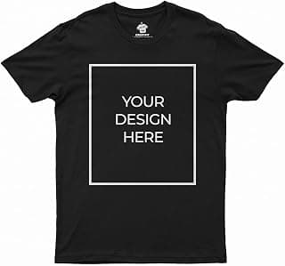 CreativiT Unisex Men/Women Regular Fit Customized Tshirt | Casual Half Sleeve Round Neck | 100% Cotton with a High Thread Count