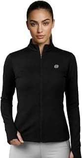 PUMP'D Women's Jacket | Slim Fit | Thumb Hole Open Sleeve | With zipper | Perfect for workout