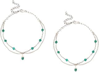Shaya by Caratlane | 925 Silver| Unlearn Anklets in Oxidised | Gifts for Womens & Girls