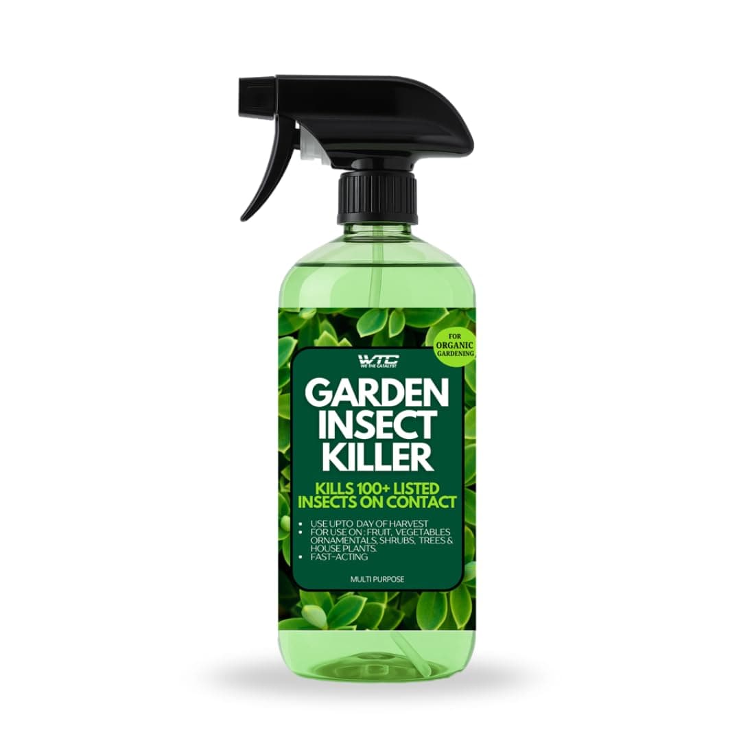 WTC Multi-Purpose Garden Insect Killer 500 ML | Kills 100+ Listed Insects on Contact, For Use in Homes, Home Gardens & Home Greenhouses (500 ML)