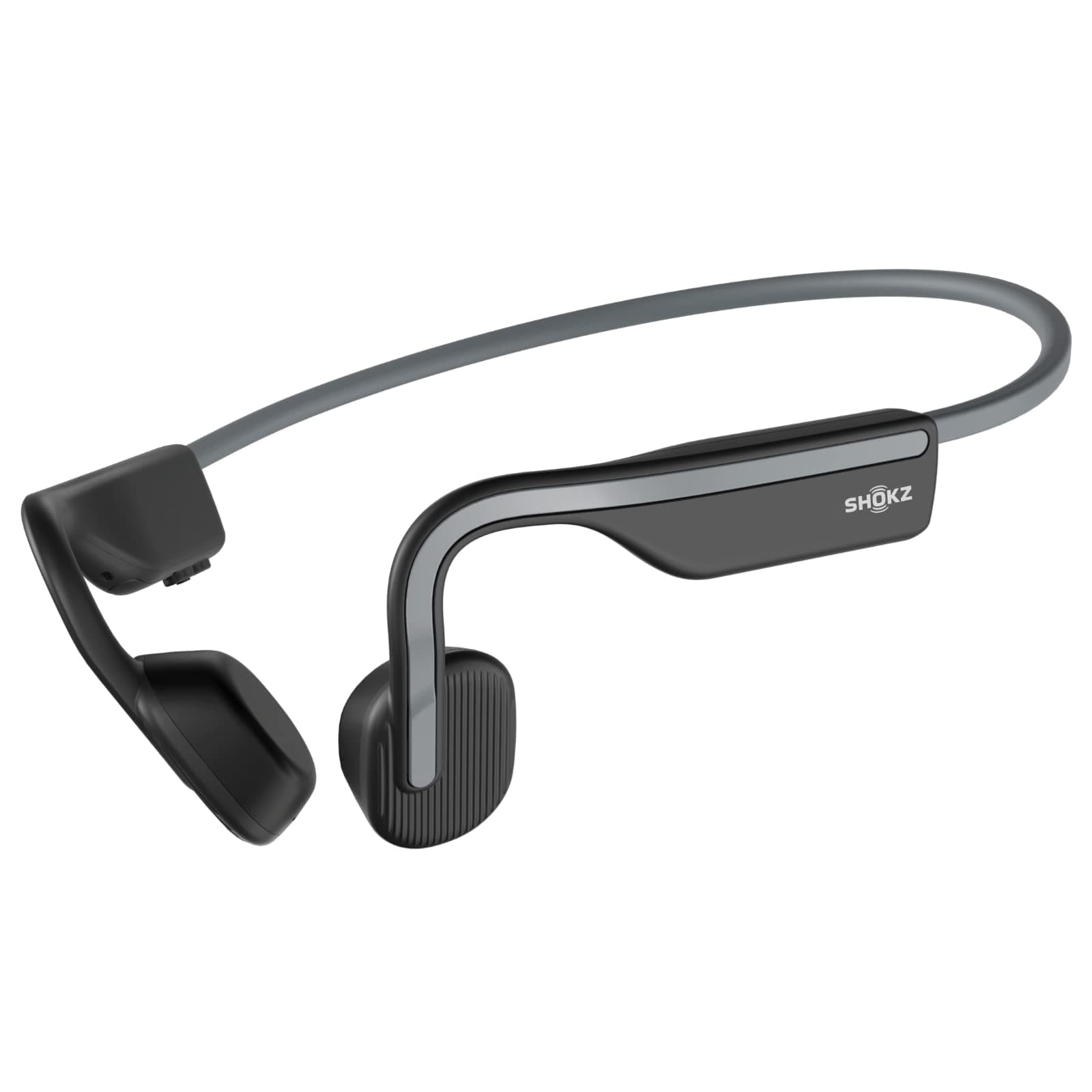 SHOKZ OpenMove Bone Conduction Headphones, Open-Ear Wireless Bluetooth 5.1 Headphones with Clear Sound, 6H Battery, Lightweight 29g, Sweatproof IP55, Hear Traffic & Surroundings, for Running(Grey)
