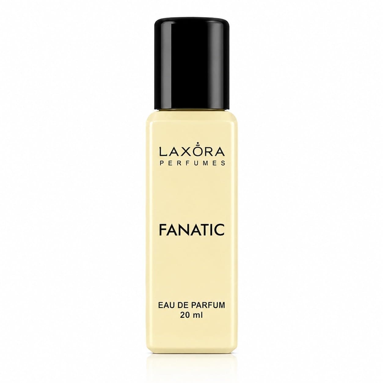 Laxora Fanatic Eau de Parfum 20ml | Sweet Woody Vanilla Fragrance | Long Lasting Perfume for Men | Luxury Premium Unisex Scent | Everyday Wear | Smooth & Elegant Notes - Gifts for your special ones