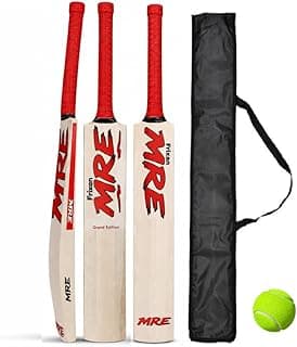 Himachal Willow Cricket Bat for Kids with Tennis Ball and Cover | Light Weight Cricket Bat for Tennis Ball (Size - 6 for 11 to 14 Years Old)