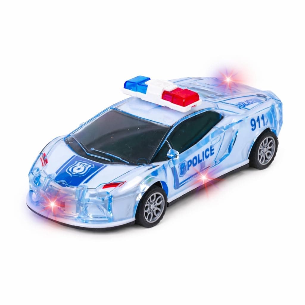Police Car Toy for Kids Pull Back Action Super Car Best Birthday Gift Boys Girls (Pack of 1)