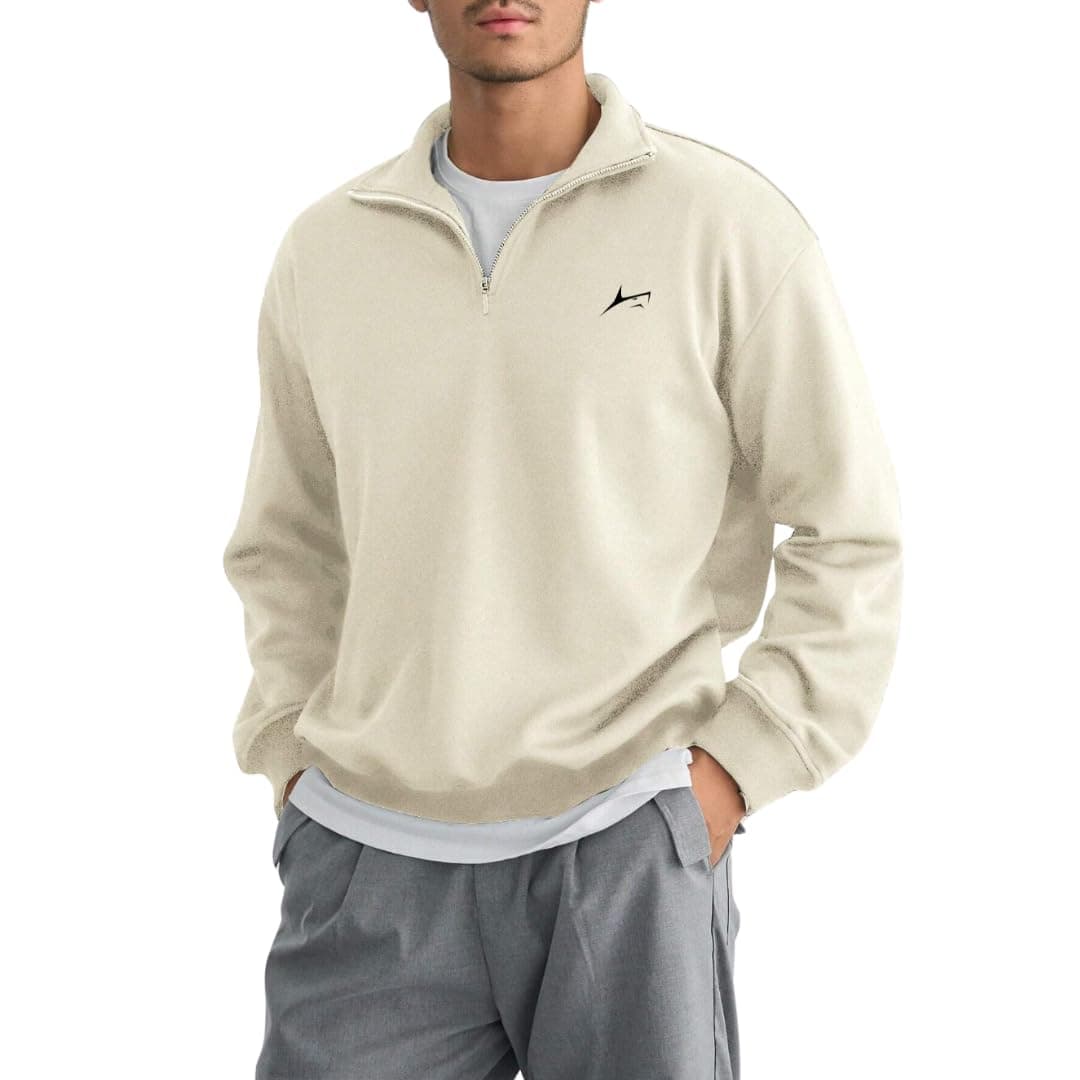 PROSHARX Quarter Zip ZipFlex Solid Sweatshirt for Men | Warm Fleece Zip Up Sweatshirt Hoodie