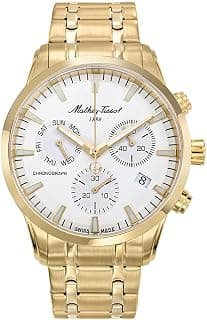 Mathey-Tissot Swiss Made Quartz White Dial Analog Watch - Men H197CHPI