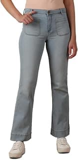 Wrangler Women's Blue Relaxed Fit Mid Rise Jeans
