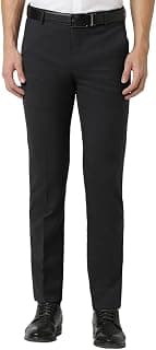 Peter England Neo Slim Premium Workwear Flat Front Trouser