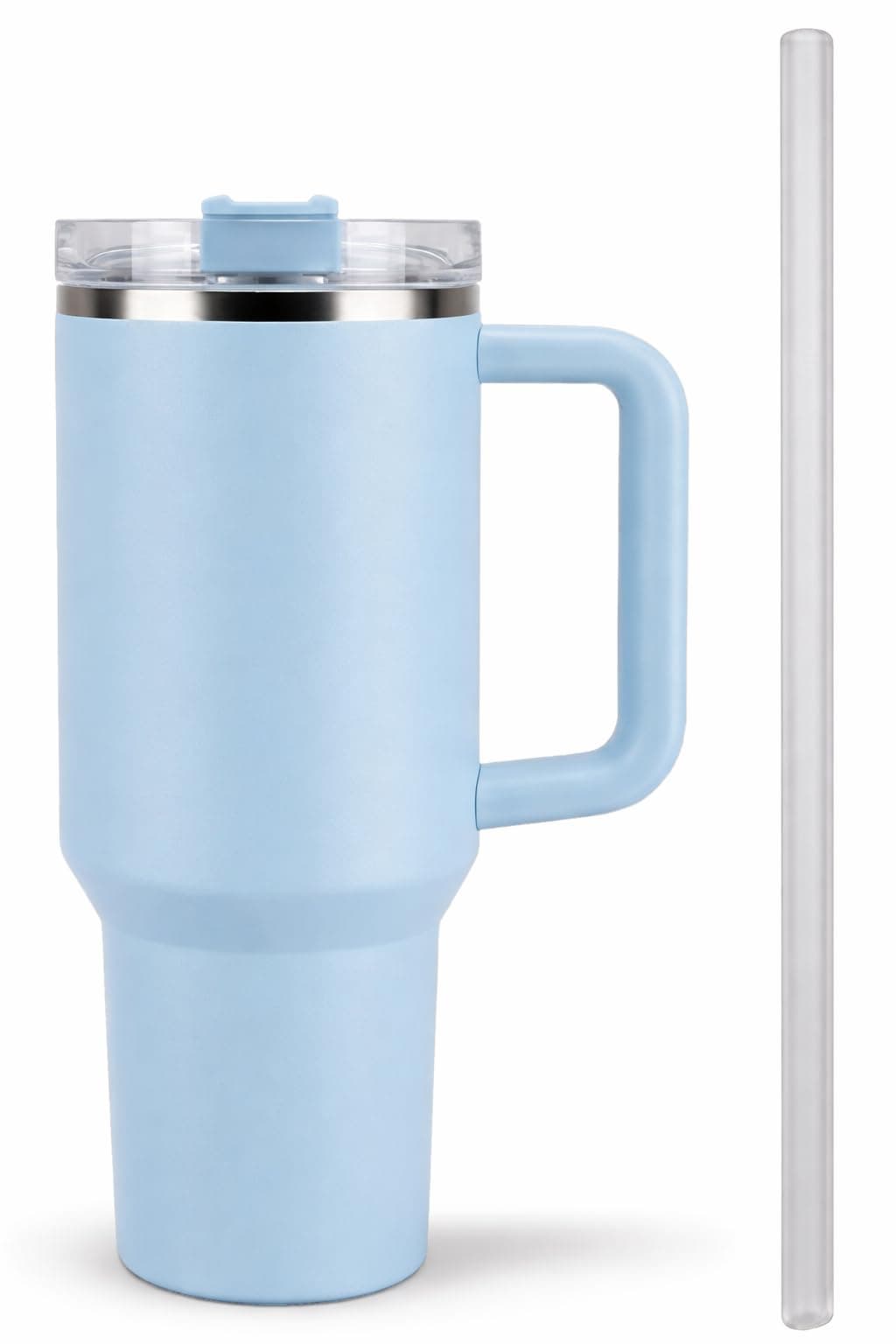 Toy Imagine Stainless Steel Insulated Tumbler with Handle, Lid & Straw | Hot & Cold Large Travel Mug Water Cup for Gym, Office & Outdoor Use | Leakproof | 1200 ml(Blue)