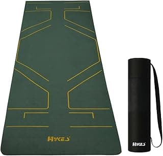 Hykes Yoga Mat for Women & Men - TPE Eco Friendly 6mm thickness Non Slip Classic Pro Exercise Mat for Home Workout Pilates Floor Exercises Gymnastics Meditation with carry Bag & strap