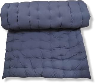 ATOOTFUSION Soft Cotton Grey Color Quilt | Mattress` Foldable Light Weight Filled Single Firm Cotton Quilt Mattress| Gadda (Solid Coloured, 1 Sleeping Capacity, 3 x 6 ft or 72 x 36 Inches) (Grey)