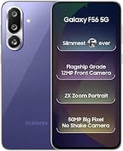 Samsung Galaxy F56 5G (Violet, 8GB RAM, 128GB Storage) | Super AMOLED+ 120Hz Display | AI Features | 50MP Triple Camera | 5000 mAh Battery