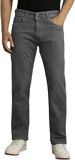 Peter England Men's Regular Fit Denim Jeans for Daily Casual Wear