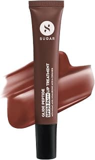 SUGAR Cosmetics Glide Peptide SPF50 PA+++ Lip Treatment | Infused Hyaluronic Acid, Ceramides & Vitamin E | Tinted Lip Balm | 10ml - 04 Mocha Melt