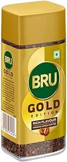 Bru Gold Edition | Premium Freeze Dried Coffee | Experience Intense Coffee Taste | Aromatic Instant Coffee | 55g