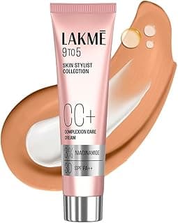 Lakme 9 to 5 CC Cream Bronze with 3% Niacinamide Complex SPF30 PA++ | 90% lightweight moisturizing cream for Care & 10% Foundation for Care |Conceals Dark Spots| Brightens Skin |30 g