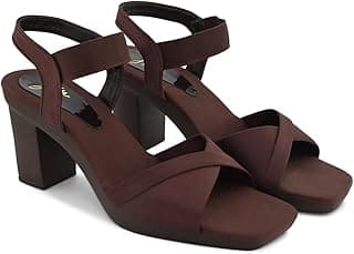 JM LOOKS Fashion Fancy Solid Backstrap Comfortable Sole Stylish Casual Heel Sandal,for Womens & Girls