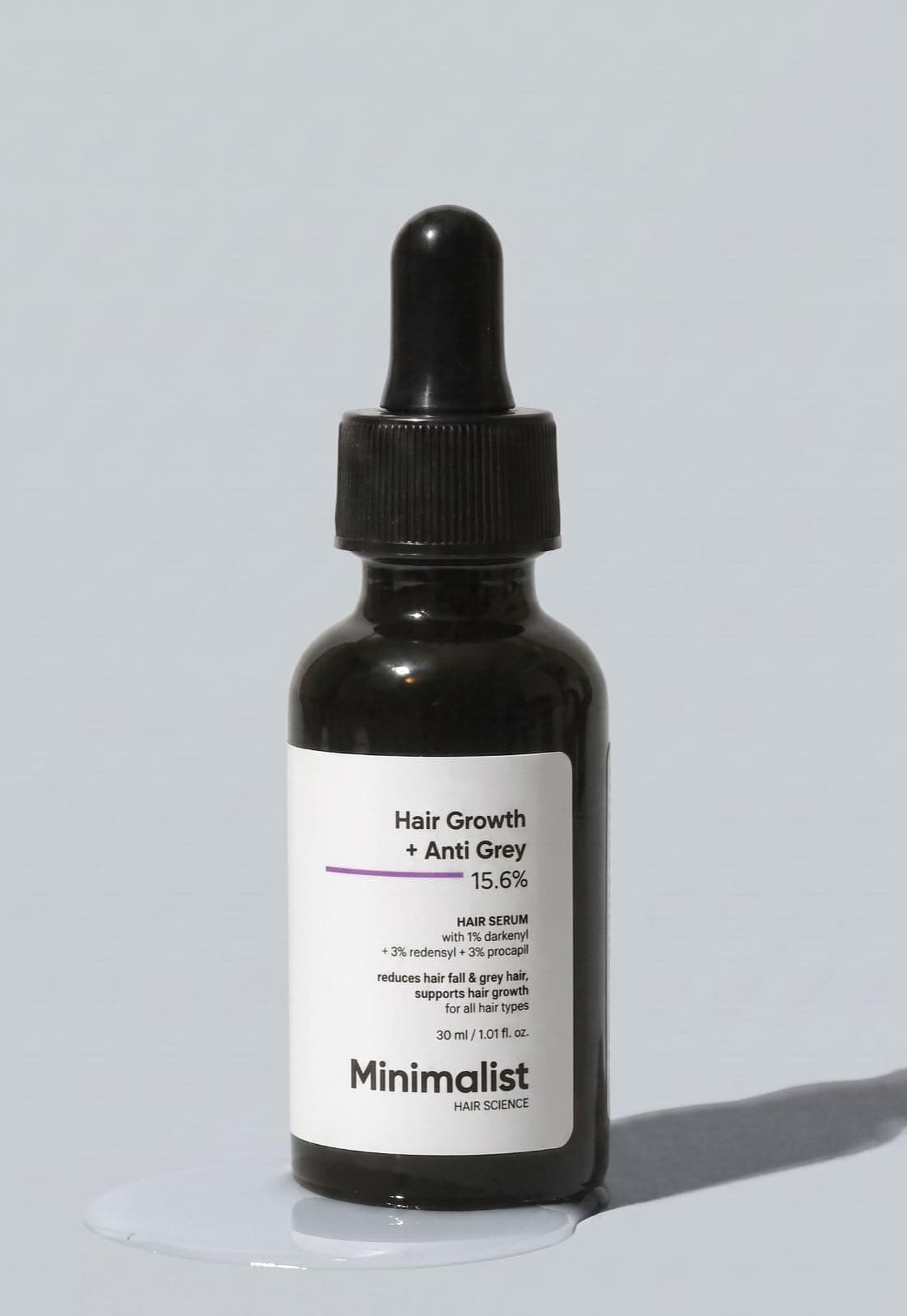 Minimalist Hair Growth + Anti-Grey Actives 15.6% Hair Serum | Reduces Hair Fall & grey hair, Promotes Hair Growth