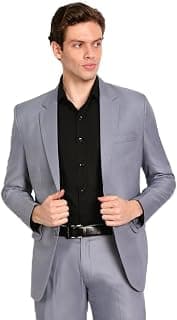 HIGHEK Men's Slim Fit Single Breasted Blazer