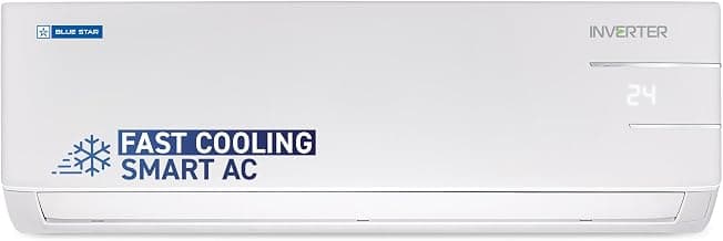 Blue Star 1.5 Ton 3 Star, Wi-Fi Smart Inverter Split AC (Copper, 5 in 1 Convertible Cooling, 4-Way Swing, Turbo Cool, Voice Command, IC318YNUS, White)