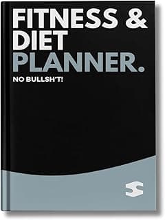 Fitness & Diet Planner, Workout Diet Meal Planner, Gym Log Book, Food Journal, Habit Tracker, Daily Record Fitness Journal for Men & Women, Workout Journal, Undated Dairy Planner