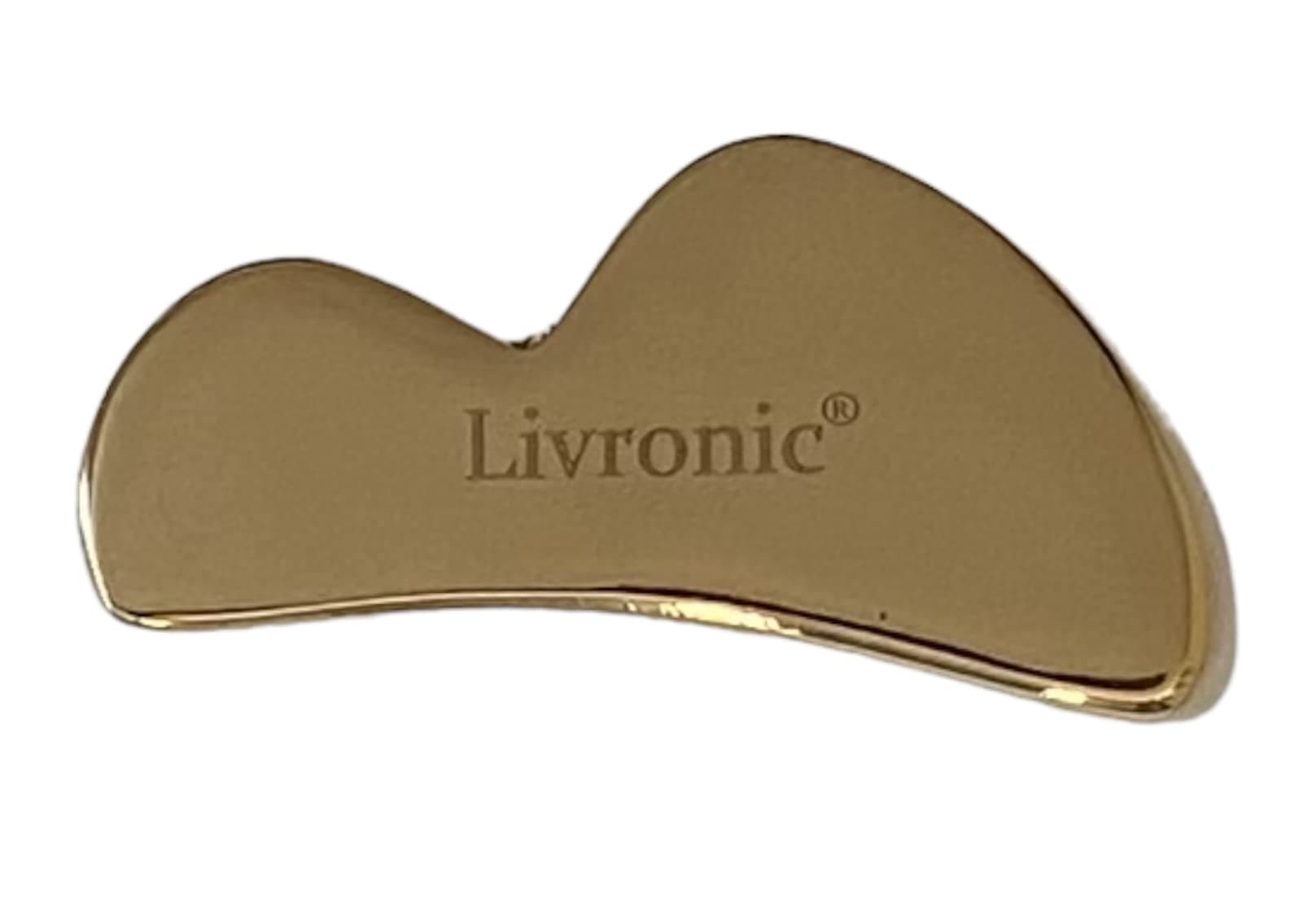 Livronic® Premium SS Gua Sha Tool For Face | 100% 304 Stainless Steel Gua Sha | Facial Tools Metal Gua Sha | Tighten Skin Care Tools | Beauty Tool For Body Eyes Neck Massager Lymphatic Drainage, Sculpting & Neck Massage (B-SHAPE (KANSA))