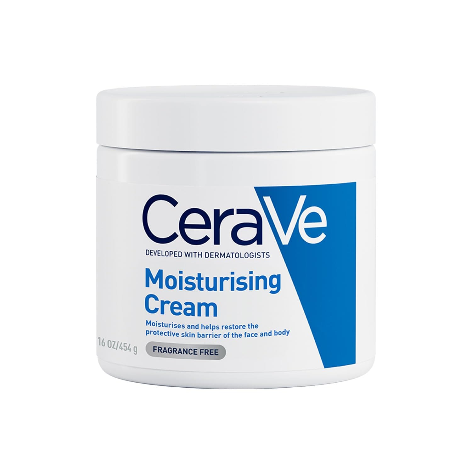 CeraVe Moisturizing Cream For Dry To Very Dry Skin (454g) - Formulated with 3 Essential Ceramides And Hyaluronic Acid | Non-Comedogenic Moisturizer For Face