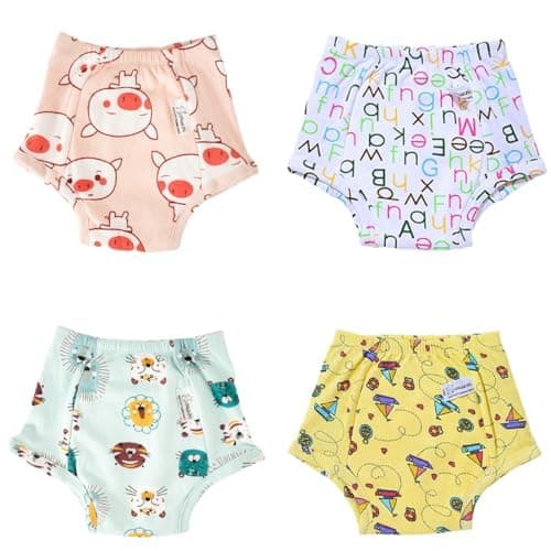SNUGKINS Snug Potty Training Pull-up Pants for Babies/Toddlers/Kids | 100% Pure Cotton | Washable & Reusable | (Fits 9 Months to 6 Years) | Pack of 2, 3 & 4.