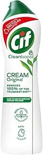 Cif Original Multipurpose Surface Cleaner Cream for Kitchen & Bathroom, Ocean Breeze Scent, 100% Dirt Removal with Natural Cleaning Particles, 500 ml