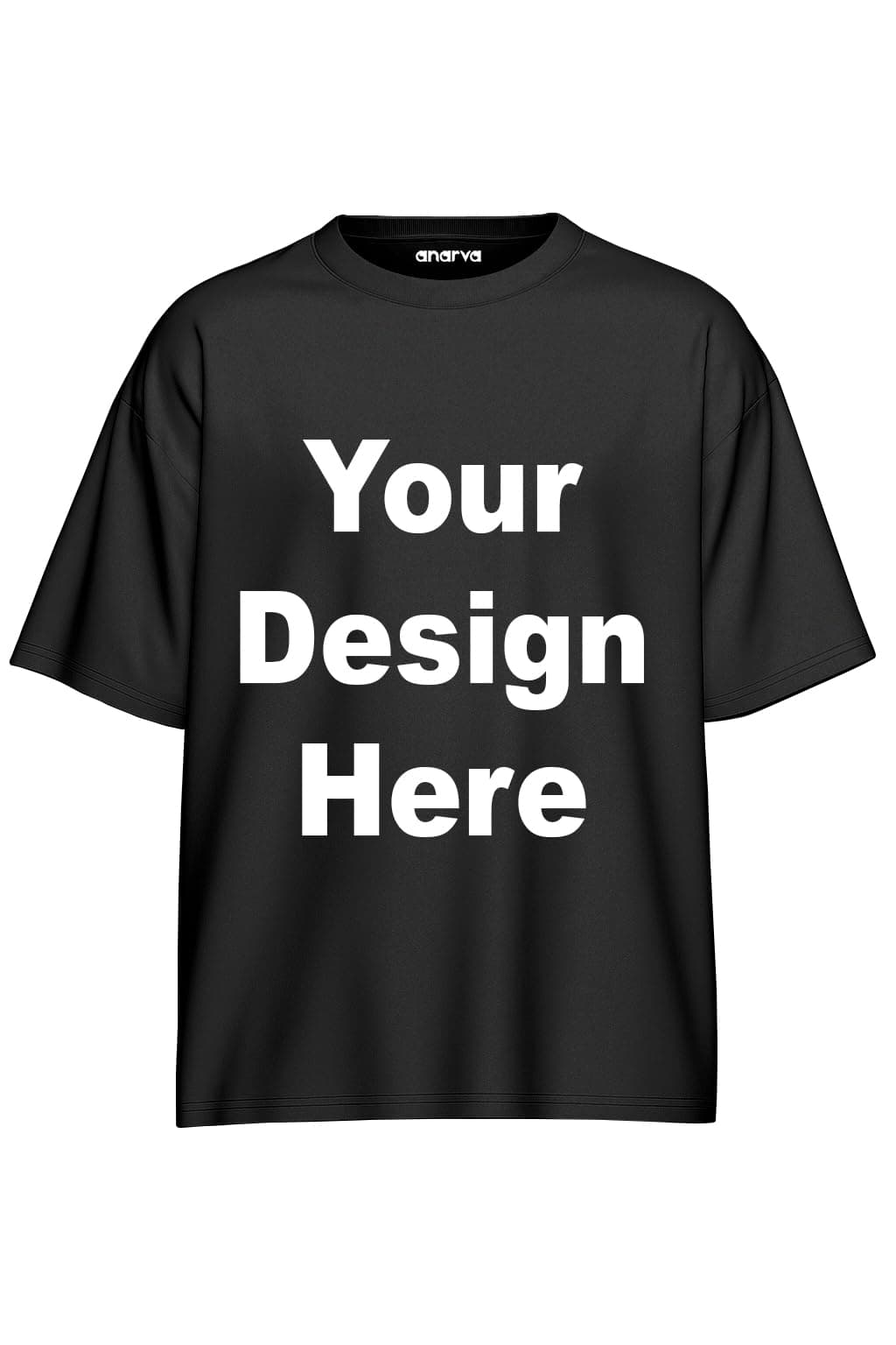 AMAZON BRAND - ANARVA Men & Women Cotton Oversized T-Shirt - Customizable Design Your Own, Personalized Photo