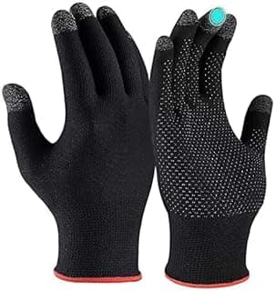 YOZTI Gym Workouts Full Finger Bike Riding Gloves for Men Anti-Sweat Breathable for Gym/Hiking/Cycling/Travelling/Camping/PUBG & Free Fire, Full Finger Gloves-Multipurpose Use (Free Size)