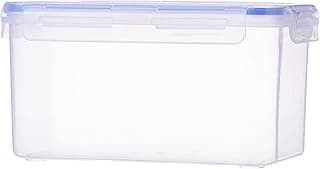 ARISTO Lock & Fresh 222 Plastic Storage Container For Storing grains, pulses, rice, wheat etc- 2250 ML, Transparent Clear, large (LOCK&FRESH222) (22.5 x 13.5 x 12cm)