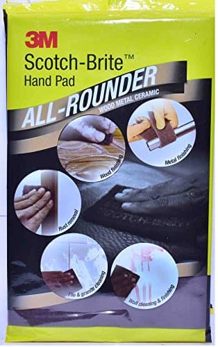 3M Aluminium Oxide All Rounder Hand Pad PK 6" X 9" Pack Of 5 Pcs, Multicolor